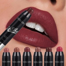 1 Count Lip Silky Crayon Lipstick - Mixed Color Tones, Natural Effect, Universal for All Skin Types, Moisturizing Velvet Formula, Dewy Finish Lip Color - Gift Ready, Lip Tint:_05_one-size