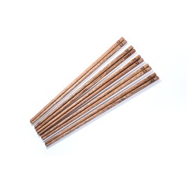 Islandoffer Wenge Wood Chopsticks Serving Chopsticks hot pot deep fry Chopsticks 5 pairs
