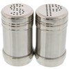 Stainless Steel Salt and Pepper Shakers Set for Kitchen Condiments