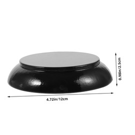 Operitacx 2pcs Auction Hammer Base Round Block for Judge Law Themed Decor Decorative Gavel Block Judge Hammer Gavel Sound Block Judges Gavel Block Wood Gavel Block for Desk Black Wooden