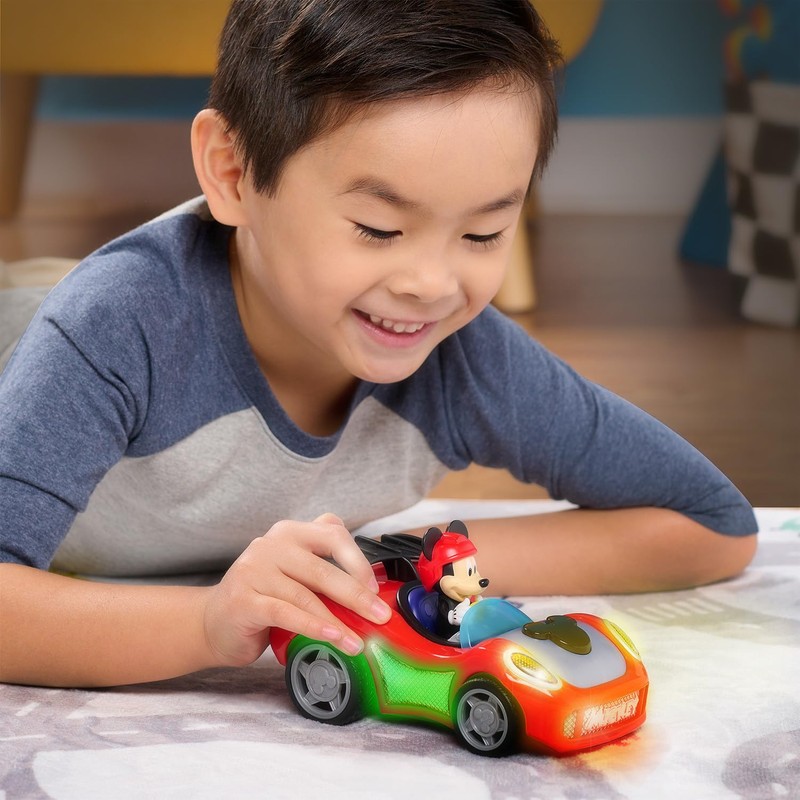 Just Play Topolino Rev 'n Glow Racer con luci e