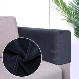 Xiaokeis 1pair Sofa Armrest Cover, Armchair Covers for Chairs and Sofas Armchair Covers Elastic Stretch Furniture Accessories Couch Protector(Navy)