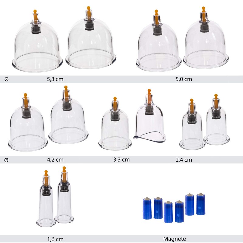 Cupping Kangzhu Plastic Set with Vacuum Pump | 12 Pieces