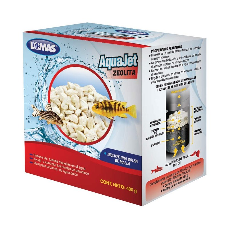 Lomas Zeolita 400 G. para Acuarios de Agua Dulce -