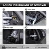 ROMELACK 2PCS UTV Adjustable Cool Door Latch Aluminum Compatible with