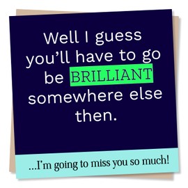 Funny Leaving Card For Colleague - New Job, New Adventure - Miss You So Much - For A Friend, Relative, Bestie, Colleagues, Men, Women