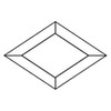 2"x 3" Diamond Glass Bevel - Pack of 10