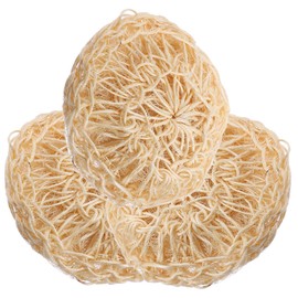 WOONEKY 3pcs Bath Scrubber Sisal Loofah for Body Exfoliating Gentle Massage Shower Brush Natural Sisal Skin-friendly Bathing Supplies