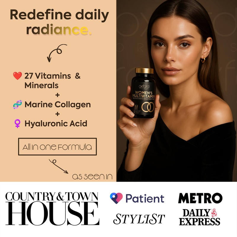 Award Winning Multivitamin Tablets for Women with Collagen & Hyaluronic