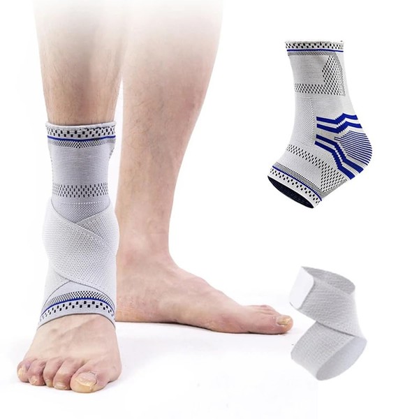 FITWELL Compression Sock Brace for Ankle Sprains and Plantar Fasciitis,