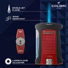 Colibri Daytona Windproof Butane Torch Lighter: Adjustable Flame, Refillable Single-Jet