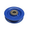Cast Iron Sheave with Bush 100MM Blue Painted - 10MM