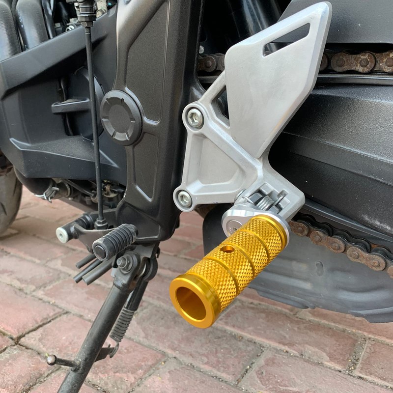 LEDISHUN Adjustable Step Bar Set Fits Kawasaki ZX-25R ZX-4R ZX-4RR