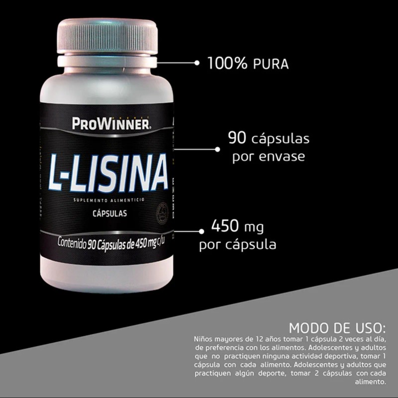 L-lisina (90 Caps) - Prowinner Sin Sabor