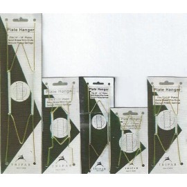 Tripar Wire Plate Hangers Wall DELUXE CHOICE of 6 SIZES  BRASS or WHITE  FREE SHIPPING - Super-Large - Fits 15" - 30" Plates Platters, Brass