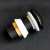 Black Chrome Ceramic Pop-Up Drain Valve, Universal Drain Valve Basin,