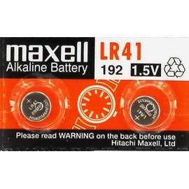 maxell Lot 2 LR41  1.5V Micro Alkaline coin cell button Battery
