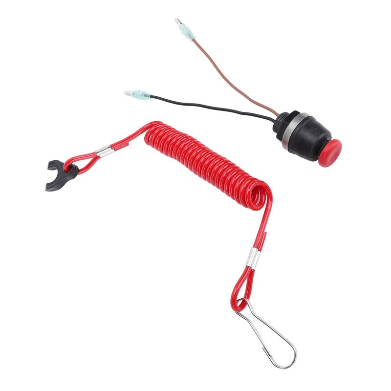 Boat Safety Kill Stop Switch Stop Cord with Wrist Strap,
