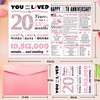 ATTLVV Jumbo 20th Anniversary Cards for Him Her,Happy 20th Wedding