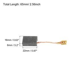 PATIKIL 2 Stück Kohlebürsten 22x16x6mm für Elektromotor Elektrowerkzeug Winkelschleifer Tischsäge Ersatz Reparatur