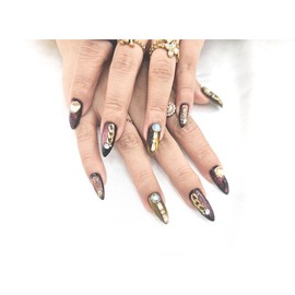 ❣️ 1219 Ryangwoo Nail Queen Handmade Nail Tips ✨ - Long Stiletto / ❣️ 1219량우네일퀸 수제네일팁 ✨ - 롱스틸레토