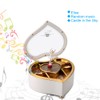 Heart shaped Dance Ballet Music Box Jewelry Spinning Music Box