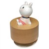 falado Mini Wooden Animal Rotary Music Box with Cute Rabbit
