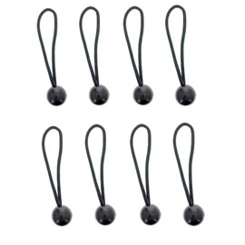 ASR Outdoor 8pk Black Stretch Cords with Plastic Balls Polypropylene Cover