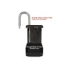 Outdoor Key Lock Box, 3-Letter Set Your Own Combination, Shackle