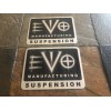 EVO SUSPENSION MANUFACTURING STICKERS 2PC SET