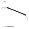 TOP-VIGOR 8Pcs Elastic Tether Lanyard, 6mm Dia x 150mm Retractable