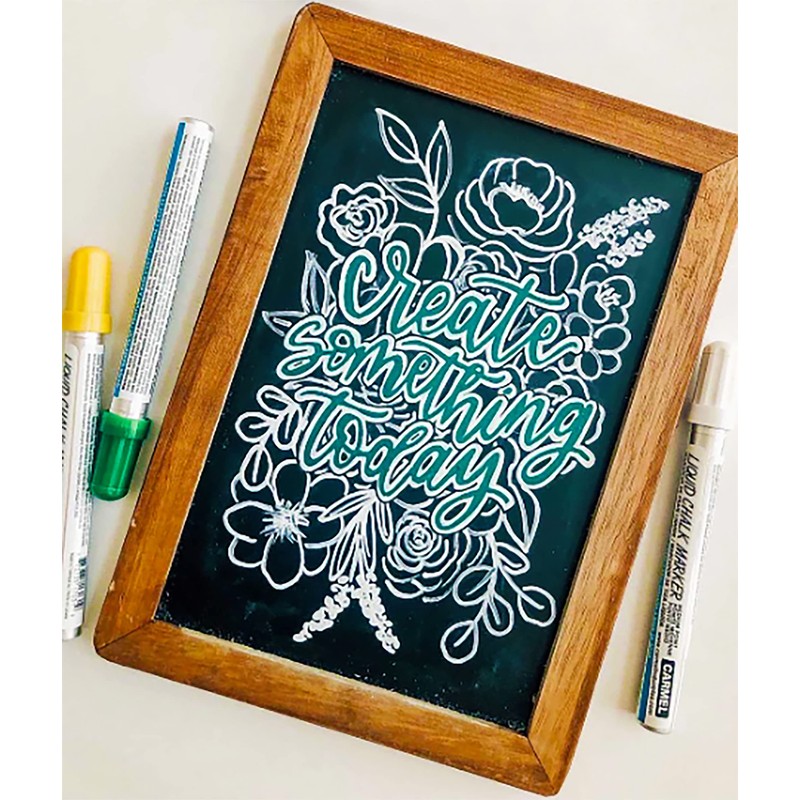 Carmel Liquid Chalk Marker Medium Tip, Pack of 1 (Light