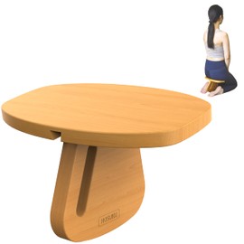 HOSUKU Portable Meditation Stool - Detachable Pine Wood Prayer Bench, Ergonomic Meditation Chair, Ideal Yoga Stool for Comfort and Stability - Perfect for Meditation, Yoga, and Outdoor Use