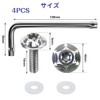 HiLiBoom License Plate Bolt M6 Anti-theft Screw Titanium Alloy Snowflake