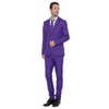 EraSpooky Mens Suits for Party Solid Color Leisure Suit Include