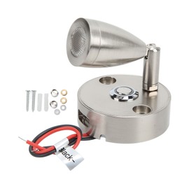 LED RV Reading Light Touch Dimmer 3 Lighting Color with USB Charging Port 12‑24V 3W for Camping Trailers Yachts Nickel Plating Housing