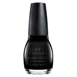 Sinful Esmalte para Unas, Black On Black, 15 ml
