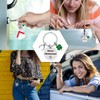 UTEFIF Key Fob, Small Lucky Charm, Key Ring, Inspirational Clover