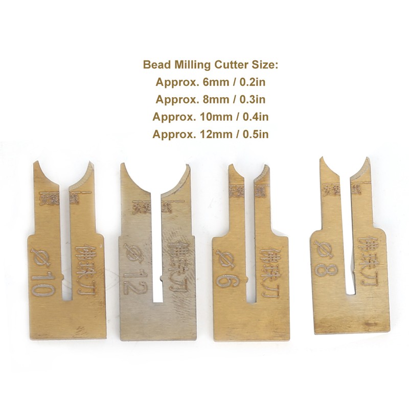 12PCs Bead Milling Cutter Set Woodworking Tool Router Bit Hardware