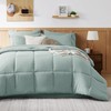 Bedsure Sage Green Comforter Set Queen - 7 Pieces Solid