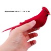 ZCMG 5 Pcs Christmas Red Cardinal Birds Clip On Artificial
