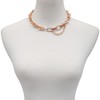 GUESS Goldtone Crystal Stone Link Toggle Statement Collar Necklace