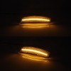 JDMTECH JDM Clear Lens Amber Full LED Side Marker Lights