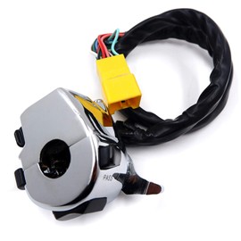 XKMT-Chrome LEFT Switch Compatible With Compatible With Suzuki GSX-R600/GSX-R750/GSX-R1000/TL1000/Hayabusa GSX1300R Model [B017QVAVWW]