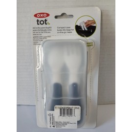 OXO Tot On-The-Go Fork and Spoon Training Set - Navy - BPA Free