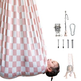 Bouncee Sensory Swing I 55"x60" Indoor or Outdoor Hammock I Special Needs I Autism I Relaxing Calming Pod I Holds up to 200 Pounds I Pink