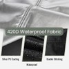 Joymo Golf Cart Cover 4 Passenger,156"/144"/125"/114"/108" Waterproof Golf Club Car