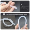 FOCMKEAS Silicone Tubing 0.12" x 0.16"（3x4mm）(IDxOD) 6.56Ft(2m) Length Flexible Transparent