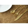Tsubame Sanjo Retro Elegante Matte Gold Dessert Spoon