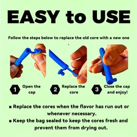 4Pcs Chewable Essential Oil Breather Sticks, Portable Chewable Breather Sticks with Essential Oils, Oral Fixation Relief, Fresh Breath Oral Relaxation Stick, Portable Oil Chewable Breather